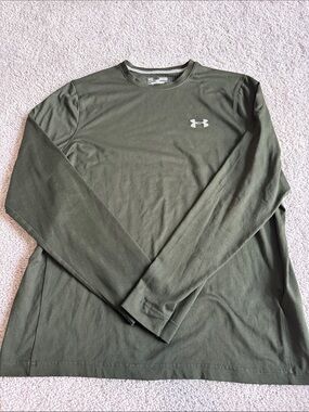 Under Armour Men’s Long Sleeve Performance Shirt - Olive